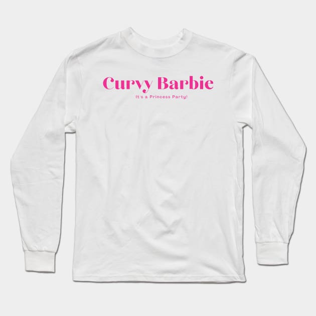 Curvy Barbie Girl Long Sleeve T-Shirt by Corazzon